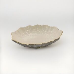 Lenox Footed Centerpiece/ Fruit Bowl Symphony Ivory Vintage 24k Gold Trim USA